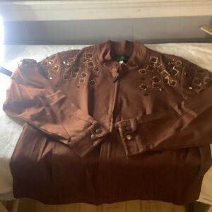 Bob Mackie wearable art rhinestone embellished jacket